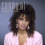 01-11-1983 Dolly Dots, Esther Oosterbeek at studio in Amsterdam, The Netherlands. Photo: Govert de Roos/Connu